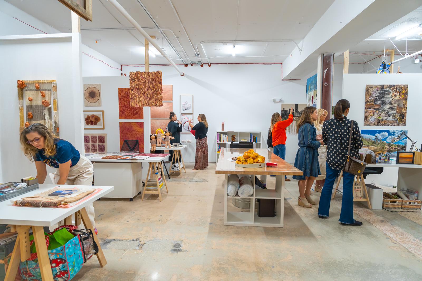 Women Fiber Artists Thread the Needle to Create Red Thread Art Studio ...