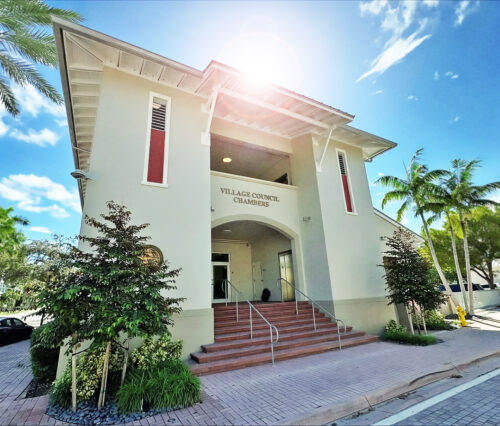 The Village Chambers has been transformed into a dual-use space spurred by the popularity of the Key Biscayne Film Festival, now in its third year. (Photo courtesy of Village of Key Biscayne)