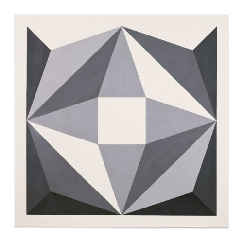 Karen Rifas/LnS Gallery 0346 , 2016 , acrylic on Arches hot pressed 140lb paper , 45 x 45 inches (photo courtesy LnS Gallery)