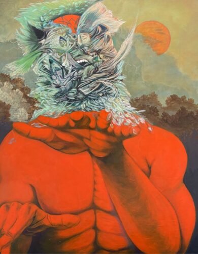 Elisa Turner's enchantment with Haitian art and culture long predates the book. She mentions Haitin-born artist Asser Saint-Val whose 2019 work MSLITHP NGODA, is featured. (Photo courtesy of the artist, Miami-Dade County Department of Cultural Affairs, Art in Public Places Trust)