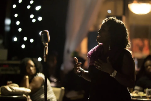 "On the B Side" returns to Red Rooster on Sunday, April 12 with its signature poetry slam, part of National Poetry Month and a platform built over more than two decades. (Photo courtesy of Ingrid Bazin/On the B Side)